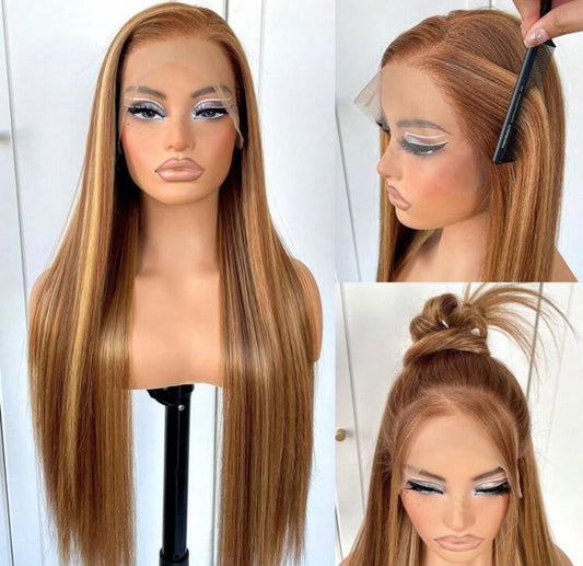 Human blend Piano wig